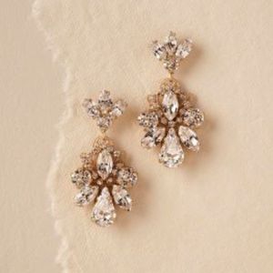 Gold Gena Crystal Statement Earrings